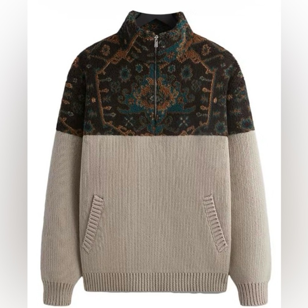 Kith Sebastian Quarter Zip - Sandy Heather - XL